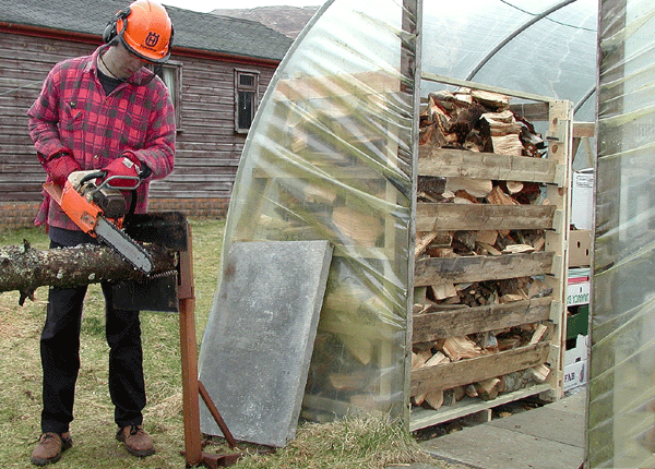 seasoning and storing firewood