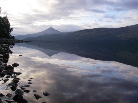 Early morning over Loch Rannoch looking back towards Kinloch Rannoch