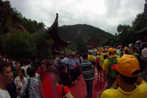 Opening ceremony at Dajue Mountain, Zixi Province, Eastern China
